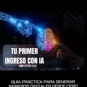 Imagen de portada para Ebook “Tu primer ingreso con IA | Guía práctica creada por IA”