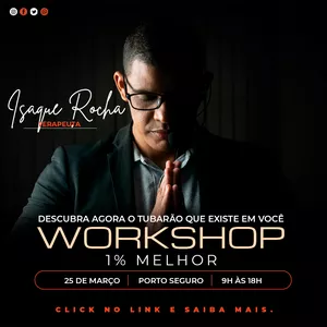 Imagem de capa para o Evento presencial WORKSHOP 1% MELHOR 