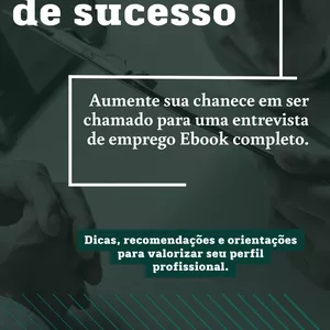 Imagem de capa para o Ebook Crie currículo de sucesso 