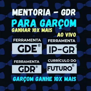 Imagem de capa para o Serviço online MENTORIA PRA GARÇOM - MENTORIA GDR