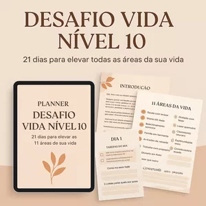 Imagem de capa para o Curso online Planner Desafio Vida Nível 10