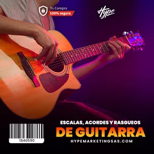 Imagen de portada para Ebook Upsell - Escalas, Acordes y Rasgueos de Guitarra