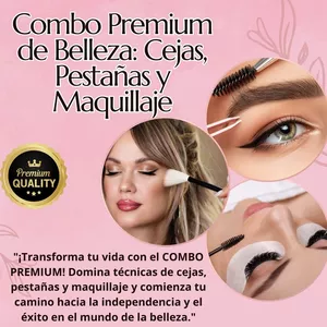 Imagen de portada para Ebook Combo Premium de Belleza: Cejas, Pestañas y Maquillaje