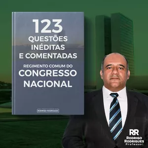 Imagem de capa para o Ebook 123 questões inéditas e comentadas do Regimento Comum do Congresso Nacional