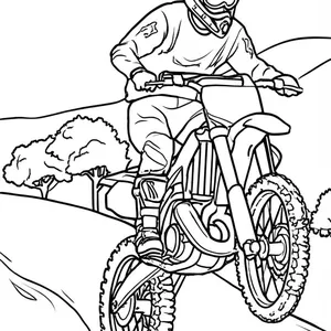 Imagen de portada para Curso online Arte y adrenalina: Láminas de motocross para colorear en formato digital