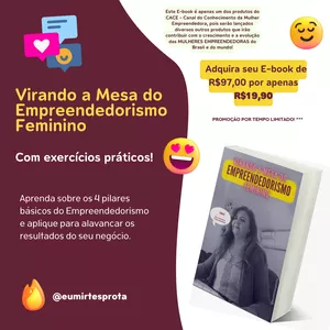 Imagem de capa para o Ebook VIRANDO A MESA DO EMPREENDEDORISMO FEMININO
