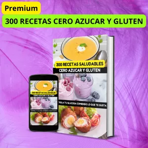 Imagen de portada para Curso online 300 Recetas para Diabéticos sin Azúcar y sin Gluten 