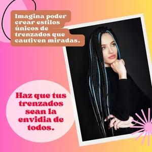 Imagen de portada para Curso online Trenzas con Kanekalon Aprende y emprende.