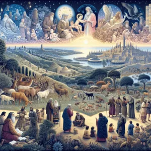 Imagem de capa para o Ebook A BÍBLIA SAGRADA CONTADA COMO UM LIVRO DE HISTÓRIA