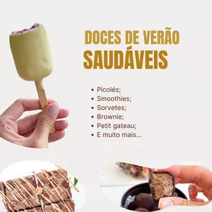 Imagem de capa para o Ebook Doces saudáveis de verão