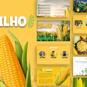 Imagem de capa para o Curso online Milho- Template de PowerPoint