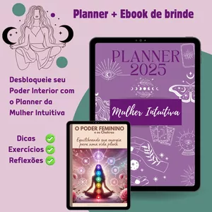 Imagem de capa para o Ebook Planner da Mulher Intuitiva 2025