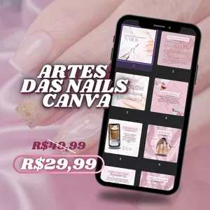 Imagem de capa para o Curso online ARTES DAS NAILS CANVA