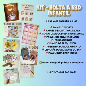 Imagem de capa para o Ebook KIT - volta a EBD INFANTIL 📖🤩