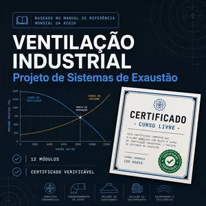 Imagem do curso Ventilação Industrial — Projeto de Sistemas de Exaustão
