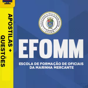 Imagem de capa para o Ebook Apostilas+Questões para eFOMM Marinha Mercante +BÔNUS