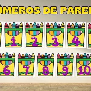 Imagem de capa para o Ebook 🔴 Número de parede 🔴 De 0 a 10