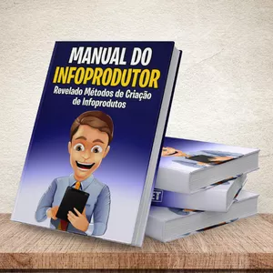 Imagem de capa para o Ebook PLR Manual do Infoprodutor
