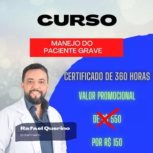 Imagem de capa para o Curso online MANEJANDO O PACIENTE GRAVE