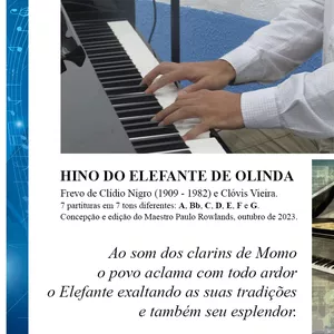 Imagem de capa para o Ebook PARTITURA de HINO DO ELEFANTE DE OLINDA