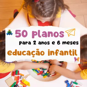 Imagem de capa para o Ebook 2 anos e 6 meses: 50 planos de aula