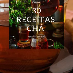 Imagem de capa para o Ebook receitinhas de chás simples para se fazer!