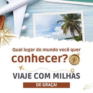 Imagem de capa para o Curso online VIAJE COM MILHAS DE GRAÇA! Sem precisar de Cartão de Crédito!