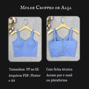 Imagem de capa para o Ebook Molde Cropped de Alças