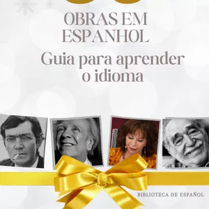 Imagen de portada para Curso online Coleção 50  obras clássicas em espanhol e guia prático da gramática