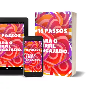 Imagem de capa para o Ebook 15 PASSOS PARA O PERFIL ENGAJADO ! 