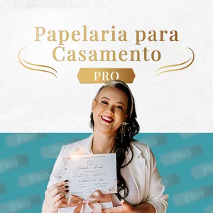 Imagem de capa para o Curso online Papelaria para casamento PRO