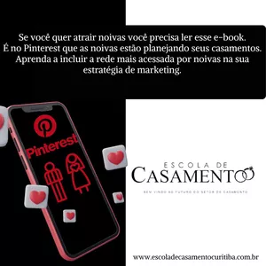 Imagem de capa para o Ebook Como usar o Pinterest para atrair noivas para o seu negócio de casamentos