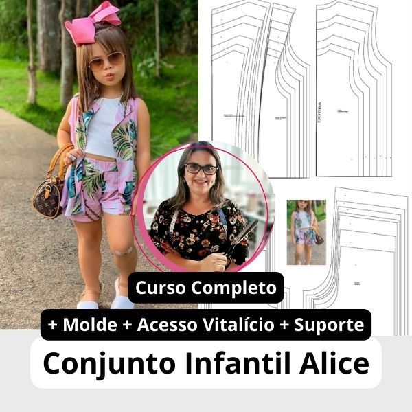Curso Curso de Costura - Conjunto Infantil Alice