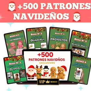 Imagen de portada para Ebook 🧑‍🎄+500 Patrones Navideños🎁