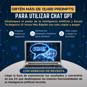 Imagen de portada para Ebook +13,400 PROMPTS PARA UTILIZAR CHAT GPT