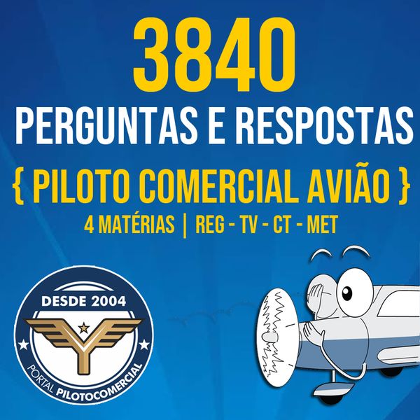 3840 Perguntas E Respostas Piloto Comercial De Aviao 4 Materias Portal Pilotocomercial Learn A New Skill Ebooks Or Documents Hotmart