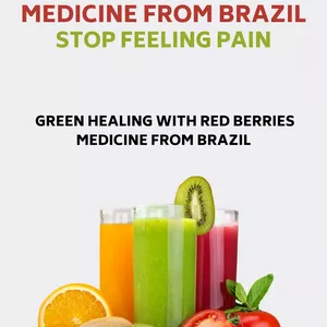 Cover image for Ebook Stop Feeling Pain - Green Healing with Red Berries - Medicine from Brazil