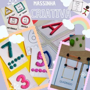 Imagem de capa para o Ebook Cards Massinha Criativa.