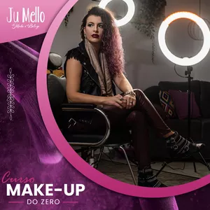 Imagem principal do produto Curso Ju Mello Makeup - Completo + Especial Holidays | Festas de Final de Ano
