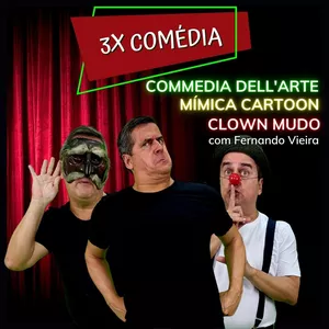 Imagem de capa para o Curso online 3X Comédia com Fernando Vieira
