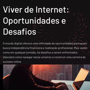 Imagem de capa para o Curso online Guia Completo Viver de Internet Oportunidades e Desafios