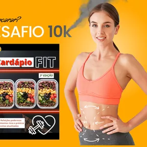 Imagem de capa para o Ebook Desafio 10k - cardápio FIT + sucos detox