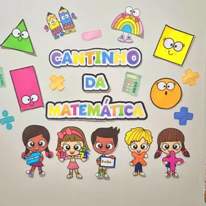 Imagem de capa para o Ebook KIT CANTINHO DA MATEMÁTICA ➕➖💛