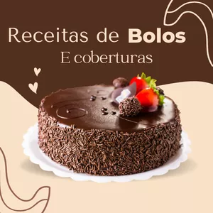 Imagem de capa para o Ebook Receitas de bolos e coberturas 