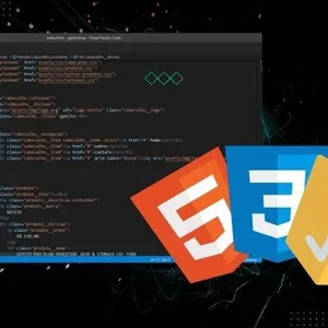 Imagem de capa para o Curso online Domine o Desenvolvimento Web: Com HTML5, CSS3 e JavaScript