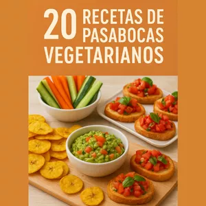 Imagen de portada para Ebook 🌱 20 Recetas de Pasabocas Vegetarianos
