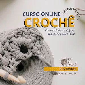Imagem do curso Aprenda Crochê em 3 Dias – Do Zero às Suas Primeiras Peças Feitas à Mão!