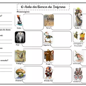 Imagem de capa para o Ebook Lapbook - O Auto da Barca do Inferno