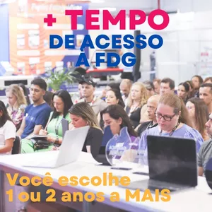 Imagem de capa para o Curso online Acesso por mais tempo a FDG