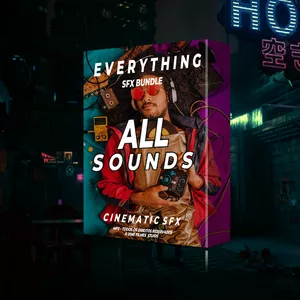 Imagem do curso PACOTE de EFEITOS SONOROS PRO - Edição cinematográfica - PACK SFX